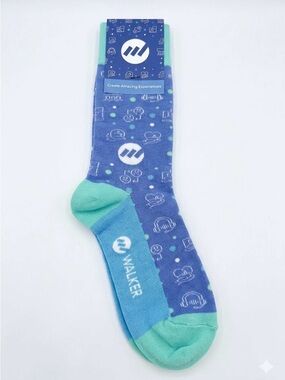 Sock Fancy NWT 200‑Needle Crew Socks – Premium Cotton Blend
